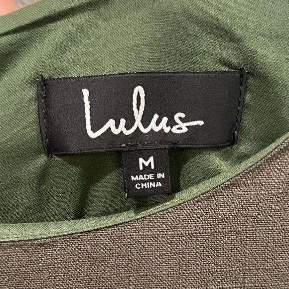 LULUS Maeve Olive Green Button Back Shift Mini Dress - Picture 4 of 6
